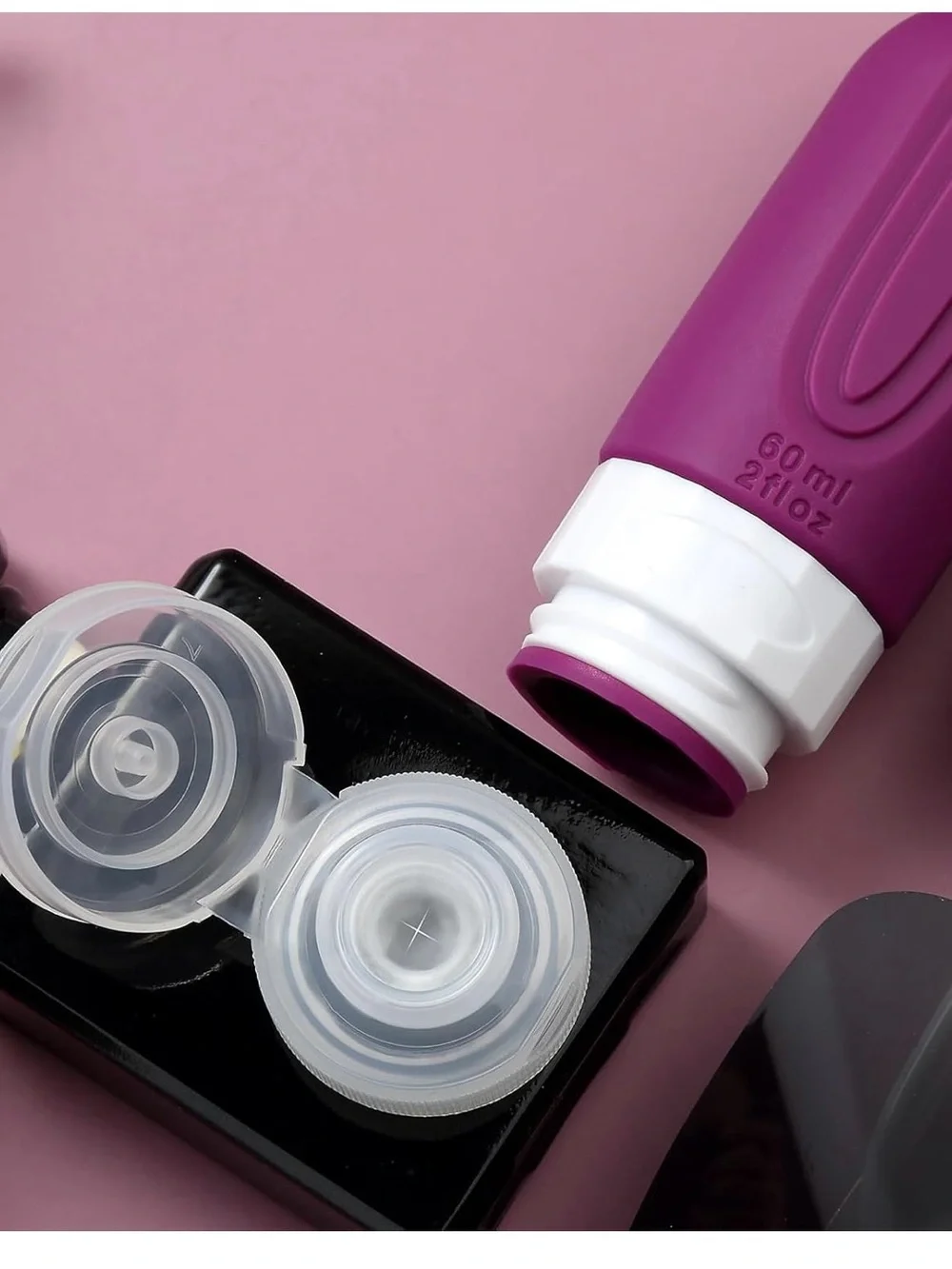 2oz Travel Silicone Refillable Bottle Set